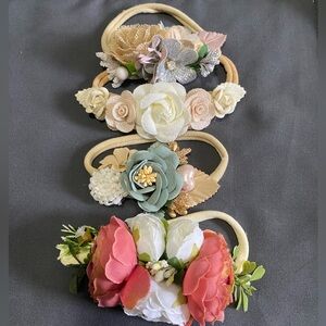 $4 if bundled! - Floral infant headbands​